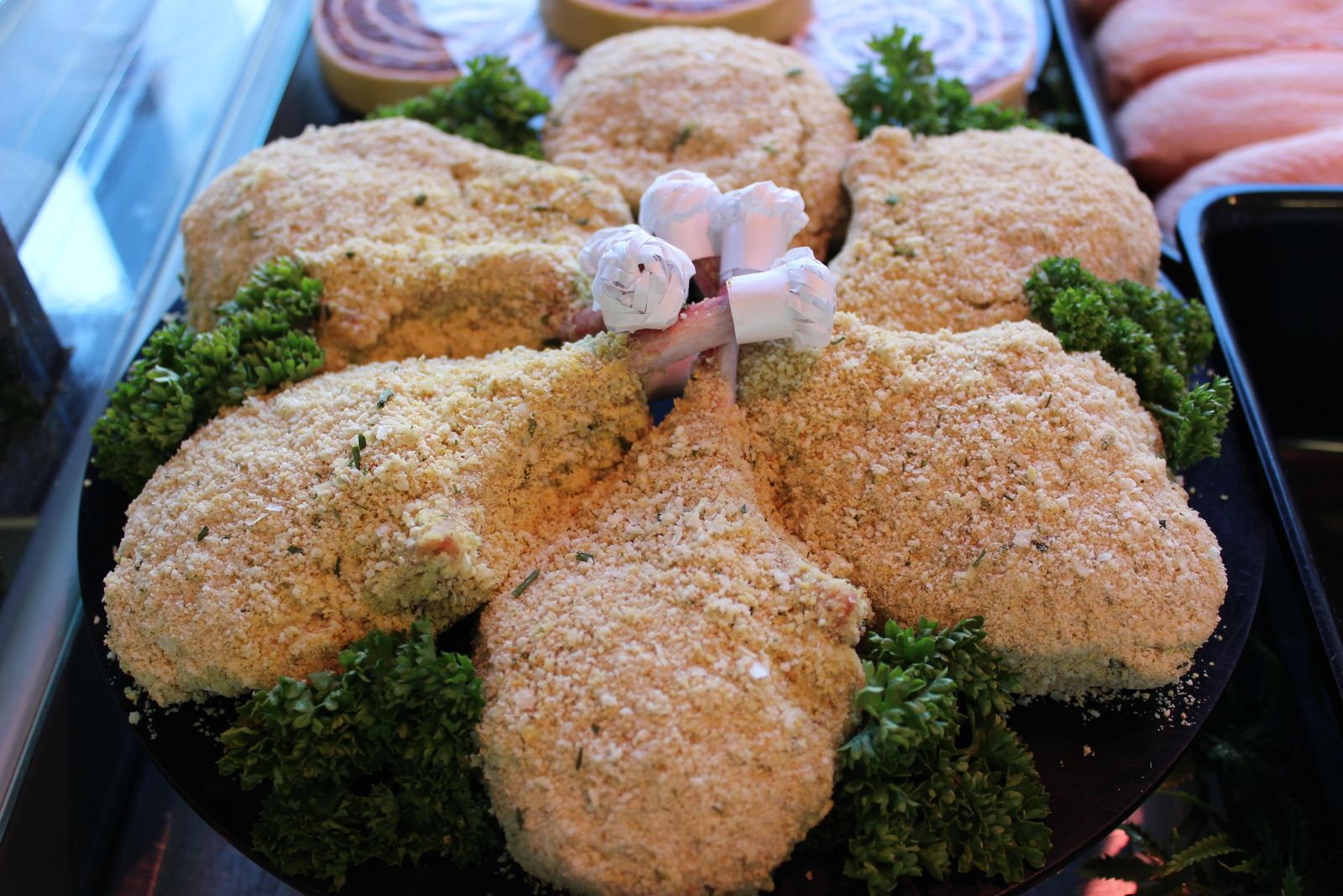 Chorizo stuffed pork cutlets